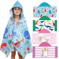 Pool hood towel 2023 ผ้าคลุมอาบน้ำมีฮู้ดรุ่นใหม่ มีที่ติดด้านหน้า (SW247)