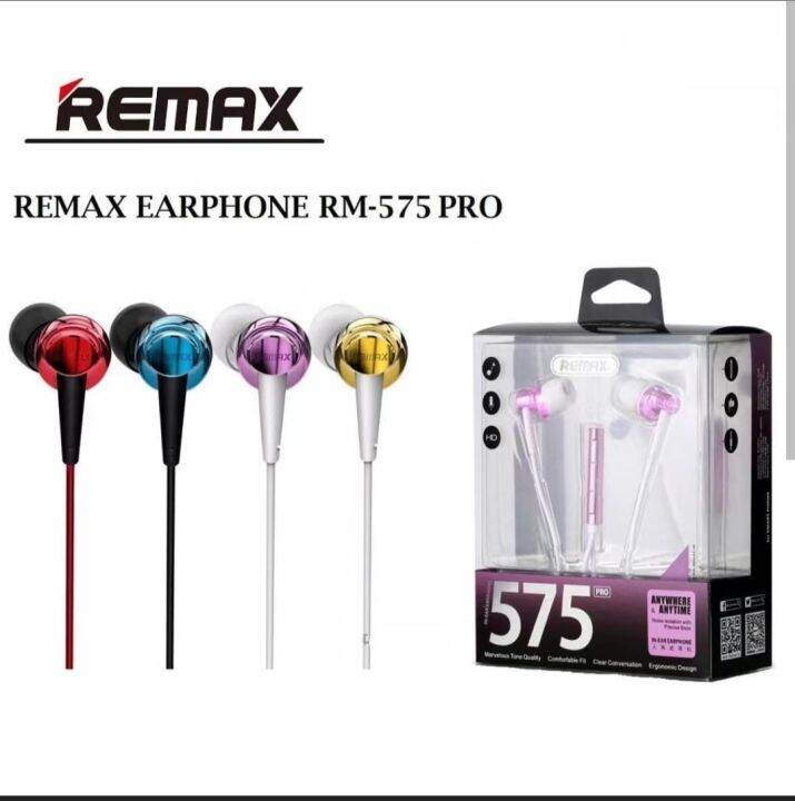 Remax Rm-575 PRO (earphone) | Lazada PH