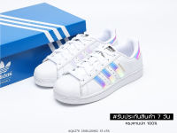 รองเท้าAdidas Superstar ( SIZE.36-40 EU ) *ขาวเงา* ทรงสวย เบา ใส่สบาย รองเท้าหนัง รองเท้าแฟชั่น รองเท้าลำลอง รองเท้าผู้หญิง *มีเก็บปลายทาง