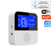 ใหม่ Tuya WiFi อุณหภูมิความชื้น Sensor จอแสดงผล LCD ในร่ม Hygrometer Smart Home เครื่องวัดอุณหภูมิเครื่องตรวจจับสนับสนุนสำหรับ Alexa