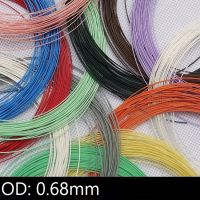 【NEW】 Ingco mall OD 0.68สาย PTFE มิลลิเมตรชุบเงินหุ้มฉนวนแบบนิ่มทนความร้อนสูงสายไลต์นิ่งสายหูฟังทองแดงชุบดีบุก200Deg สาย