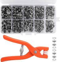 50/100Sets Plier Tool Buckle Buttons Metal Pliers Snap Button Five-claw Set Grommet Tool Kit Eyelet Kit for Fabric Sewing