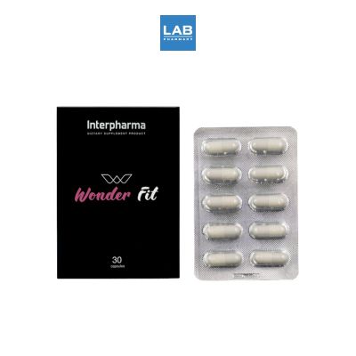 Interpharma Wonder Fit 30 capsules ผลิตภัณฑ์เสริมอาหาร สำหรับคุณผู้หญิง อินเตอร์ฟาร์มา วันเดอร์ฟิต บรรจุ 30 แคปซูล