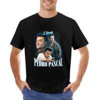 I Love Pedro Pascal Oscar Isaac Cursed Fan Collage T-Shirt Cat Shirts Blank T Shirts Vintage Clothes Fitted T Shirts For Men