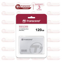 SSD220S​ 120GB SATA III (R max 500 MB/s W max 300 MB/s) : Transcend : รับประกัน 3 ปี - มีใบกำกับภาษี