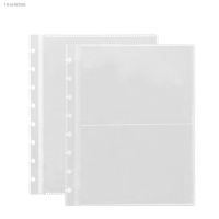 ❀ﺴ 25pcs/Lot Transparent PP Plastic Bags Mushroom Hole Notebook Loose Leaf Document Holder Information Inner Page Envelope Folder