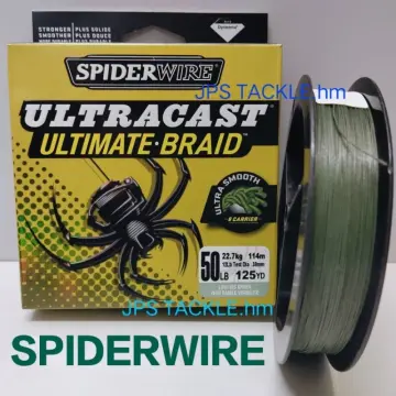 SPIDERWIRE UltraCast Invisi Braid [White] 125yd 6lb, spiderwire ultracast