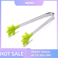 WJINS มินิซิลิโคนอาหารคลิปไม่ลื่นน้ำแข็งสแควร์กาแฟน้ำตาล BBQ Tong KITCHEN TOOL