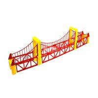 Gift Electric Train Parts Plastic Red Bridge Scene (Double Bridge) Childrens Toys D1035