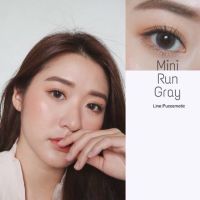✨ mini run gray (Kitty Kawaii) ขนาดมินิ mini ☀️กรองแสง uv ✔️เลนส์แท้จดทะเบียนถูกต้อง (บิ๊กอาย คอนแทคเลนส์ Bigeye