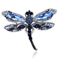 Feng Qi shop  Insect Dragonfly Rhinestone Pins Badge Brooches for Women Men Fashion Jewelry Retro Boutonniere Hijab Pins