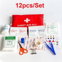 【CW】 12pcs/set Portable Outdoor Waterproof First Aid Kit for Emergency Survival Medical Treatment In Travel Camping or Hiking