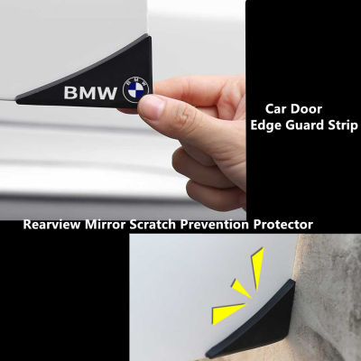 BMW Car Edge Edge Guard Strip Anti-Collision มุมกระจกมองหลัง Scratch ป้องกัน Protector Anti-Collision Corner กันชนป้องกัน Strip ตกแต่งสำหรับ BMW 1 2 3 4 5 6 7 Series X1 X3 X4 X5 X6 F10 F30สติกเกอร์ติดประตูอัตโนมัติ