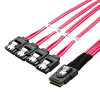 Mini SAS cable 36P SFF8087 to SATA3 server raid card 1 point 4 Connect hard disk 1 Drag 4 Data cable