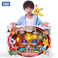 Genuine Pokemon Figure Elf Ball Model Pikachu Lunala Charizard Action Figure Model Pokemon Elf-ball Toy Set Kids Halloween Gift