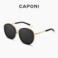 CAPONI Round Womens Sunglasses Fashion Vintage Designer Accessories Eyewear Trendy Brand Sun Glasses For Women UV Protect CP118