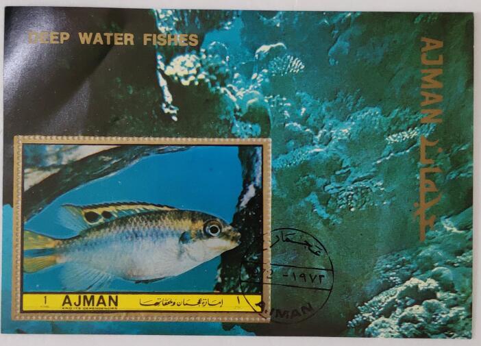 1972ปลาน้ำลึกซองจดหมายจีนแสตมป์สะสมแสตมป์