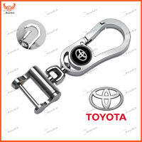 โลหะผสมรถโลหะพวงกุญแจโซ่กุญแจมีโลโก้สำหรับToyota