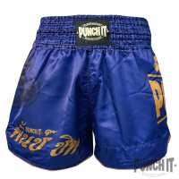 MuayThai Short Punch it Gym blue