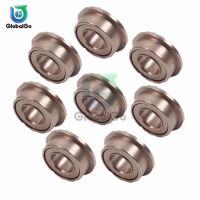 10pcs MF63ZZ Mini Metal Double Shielded Flange Ball Bearing 3mm/6mm/2.5mm Radial Shaft Used in Automobile Helicopter Nails  Screws Fasteners