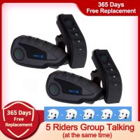 ☂ V8 1200M Bluetooth Intercom Motorcycle Helmet Interphone Headset NFC Remote Control Full Duplex FM