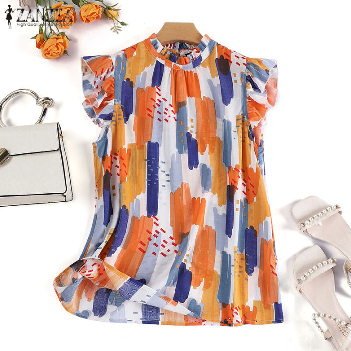 Women Casual Loose Chiffon Tops Short Sleeve Vest Tank T-Shirt