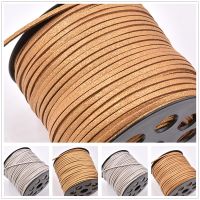 5meter/lot Shiny 3mm Double sided Flat Faux Suede Braided Cord Korean Velvet Leather Beading Bracelet Cord for Jewelry Making