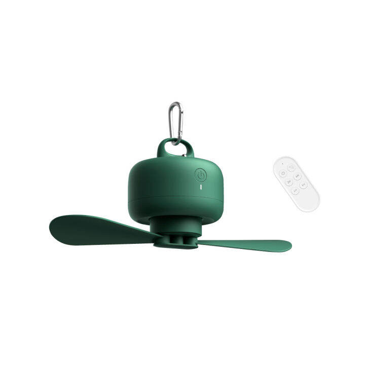 jisulife-fa16-remote-ceiling-fan-green-พัดลมแขวนเพดานพกพาได้-พร้อมรีโมทคอนโทรล-สีเขียว-ของแท้-ประกันศูนย์-6เดือน