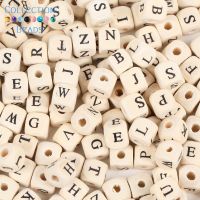 50-200Pcs Natural Mixed Wooden Letter Alphabet Beads Loose Spacer Beads For DIY Bracelet Jewelry Making Handmade Accessories