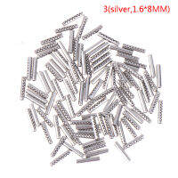 ? AM 200PCS 1.6*8mm 1.7*8mm flip REMOTE Key Blade FIXED PIN Car Key เหล็ก FOB Pins