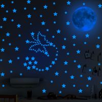 ☎ LS901 luminous wall against foreign trade creative circle stars luminous wall on children bedroom blue fluorescence