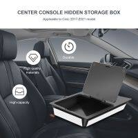 Center Console Hidden Storage Box Accessories for 10Th 2021 2020 2019 2018 2017 2016 , Black