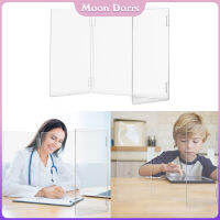 Moon Doris กระจกครอบอาหารใสอะคริลิคโล่สก์ท็อปแยกพาร์ทิชัน