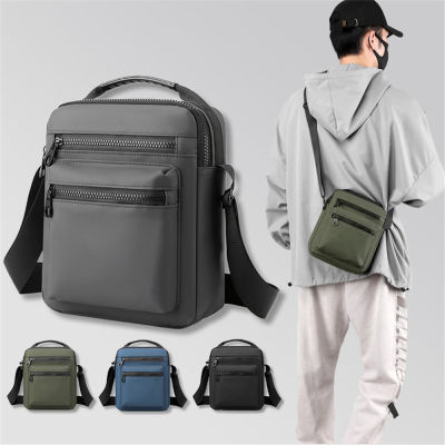 New Trendy Mens Shoulder Bag Mens Shoulder Bag Fashion Casual Sports Bag Solid Color Bag Oxford Cloth Bag Mens Shoulder Bag