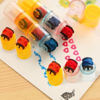 hot！【DT】 3/6Pcs Kawaii Colorful Highlighter Pens Cartoon Diary for Kids Stationery