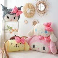 เบาะของเล่นหมอนตุ๊กตา Sanrio Kuromi 40/70Cm,เบาะ Cinnamoroll น่ารักนุ่มตุ๊กตามือเมโลดี้ปอมปอมของขวัญสำหรับเด็ก