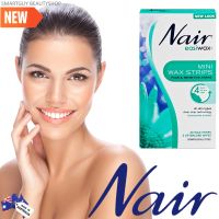 Nair Easiwax Wax Strips Mini 20WAX STRIPS ผลิตภัณฑ์กำจัดขนแบบแผ่นสูตรอ่อนโยนสำหรับผิวแพ้ง่ายสินค้านำเข้าจากออสเตรเลียพร้อมส่ง