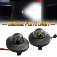 2ชิ้นสำหรับ Ford F150 F350 F250 1990-2014สีขาว3/9/18ไฟ LED โคมไฟหมายเลขป้ายทะเบียนรถส่วนประกอบรถยนต์ Qfol7x Canbus