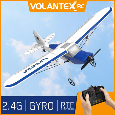 Volantex RC ควบคุมเครื่องบิน2.4Ghz 2CH 400Mm Wingspan โฟม EPP ปีกคงที่น้ำหนักเบากับรีโมทคอนโทรลระบบระบบกันสะเทือนไจโรเครื่องบินจำลอง762-2 Pnp/rtf