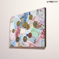 U-RO DECOR รุ่น EURO MONEY ภาพพิมพ์ ขนาด50x70ซม.