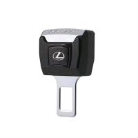 NEW 1PC Lexus Logo ABS Safety Seat Belt Clip Buckle Adjustable Extension Extender UX RX NX New IS ES Sedan SUV ting