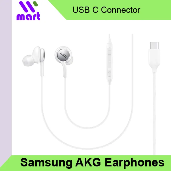 Samsung Akg Earphones Usb C Connection Wired Headsets In Ear Headphones Earpiece Black White Lazada Singapore