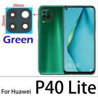 100% สำหรับหัวเว่ย P40 P30 Lite P20 Pro P40 5กรัม /E ด้านหลังกลับกล้องเลนส์ปกคลุมด้วยกาวสติกเกอร์ส่วนทดแทน