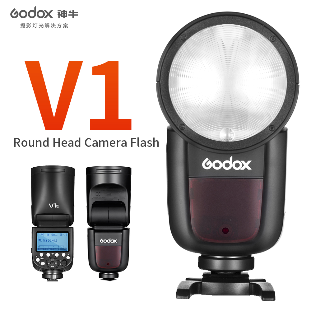 Godox Godox V1 V1O TTL HSS 1/8000s Round Head Flash Speedlite Flash For Olympus UK 