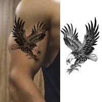 Tattoo Stickers eagle Design Waterproof Fake Temporary Tattoo Body Art Arm Tattoos For Men Boys Girls Half Arm Tattoo
