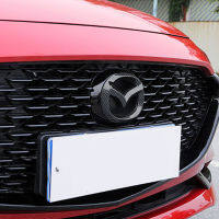 รถด้านหน้า Grille Emblem Trunk Badge สติกเกอร์สำหรับ Mazda 3 Axela CX5 6 Atenza CX4คาร์บอนไฟเบอร์ Decal Auto Modification อุปกรณ์เสริม