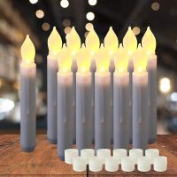 1/3/5Pcs LED Flameless Candles Taper Battery Operated Lights Party Electronic Birthday Wedding Home Decor Lighting Supplies