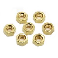 DIN934 Brass Copper Hex Hexagon Nut for M1.6 M2 M2.5 M3 M4 M5 M6 M8 M10 M12 M14 M16 Screw Bolt Hardware Fastener