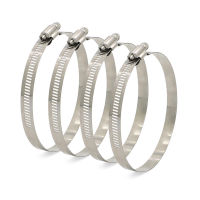 4 Pack Fuel Hose Clamp Pipe Clamp Air Water Tube Clips Kit Steel 90-114mm Replace-lihaichao