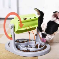 Interactive Food Feeder Dog Cat Dispenser Slow Foods Feeding Toys Anti Choke Dog Slow Feeder Bowl for Small Large Dogs